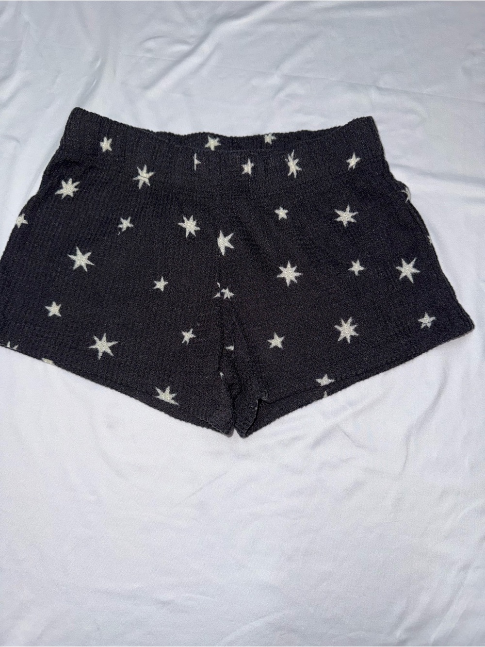 Cat & Jack Black Knit Star Print Shorts